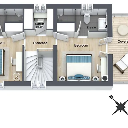 Villa Falco Fuer Familien, Bis 6 Personen, 3 Schlafzimmer Mit Bad En Suite, Pool Mit Loungebereich, Grillterrasse, Schnellem Wlan, 2 Parkplaetze, *