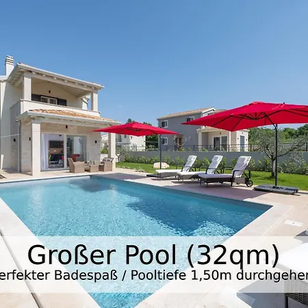 Falco Fuer Familien, Bis 6 Personen, 3 Schlafzimmer Mit Bad En Suite, Pool Mit Loungebereich, Grillterrasse, Schnellem Wlan, 2 Parkplaetze, Muntrilj